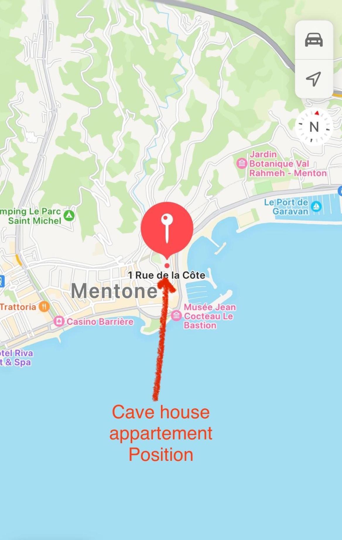 Cave House Apartment Menton Exterior photo
